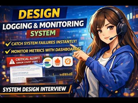 Design Logging & Monitoring System 🚀 | How Systems Detect Failures Instantly 🤯