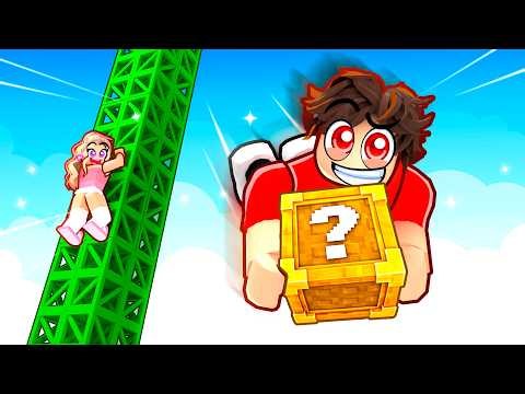 ROBLOX CLIMB AND DROP A LUCKY BLOCK...