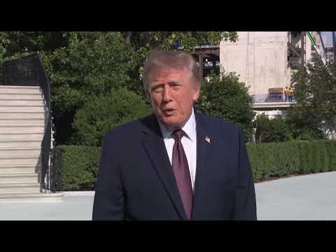 President Trump Gaggles with Press Upon Departure from the White House, Oct. 2, 2026