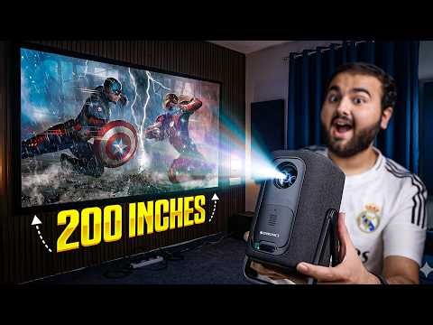 *200 Inches Google TV at Home* 🤯 - Zebronics PixaPlay 77G