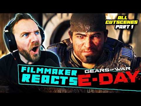 Filmmaker Reacts to GEARS OF WAR: E-DAY | [ALL CUTSCENES - Part 1] | Full Game Movie!!