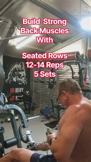 Seated Rows for a Strong Back #fitguysover60 #motivation #strengthtraining