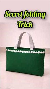 Easy Folding Trick Bag | No Lining No Interface | Simple & Beautiful