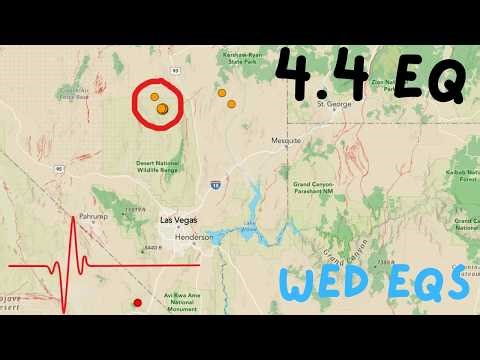 4.4 Earthquake just north of Las Vegas this morning. Nevada seeing a major increase in Eqs. Wed.