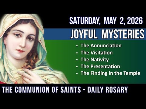 Fast Paced Joyful Mysteries Rosary | Saturday Evening Prayer with Male Voice & Calm Music (May …