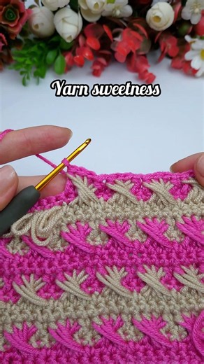 🔥 Beautiful Crochet Blanket Pattern in Minutes! #keşfet #crochet #knitting #pattern # #freepattern