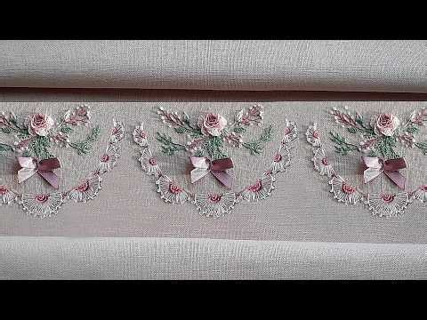 How to Embroider Delicate Rose Borders | Step-by-Step for Beginners