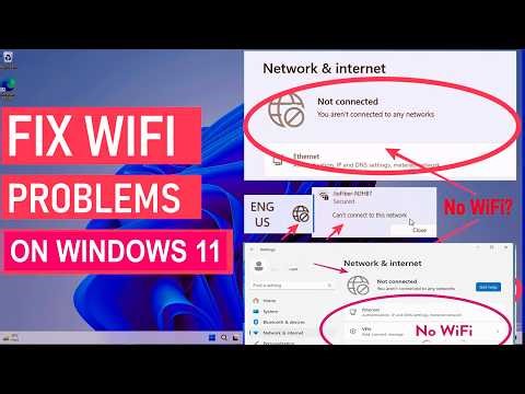 How to Fix Wi-Fi Problems in Windows 11 | No Internet Connection Fix (2026)