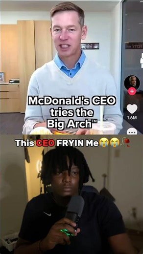 McDonald’s CEO STRUGGLE To Eat Burger😭