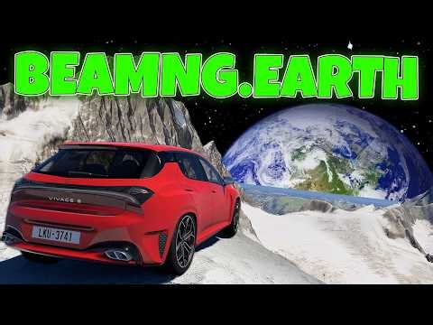 This NEW Mod Adds the ENTIRE EARTH to BeamNG Drive!