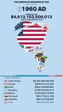 Countries Resized by PPP GDP in the Americas