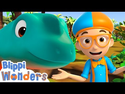 Blippi Explores the Biggest Dinosaur! | Blippi Wonders Educational Videos for Kids