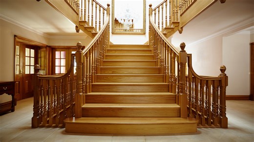 A '90s foyer looks more modern after a paint upgrade