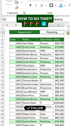 Highlight Excel Rows with FILTER and Conditional Formatting