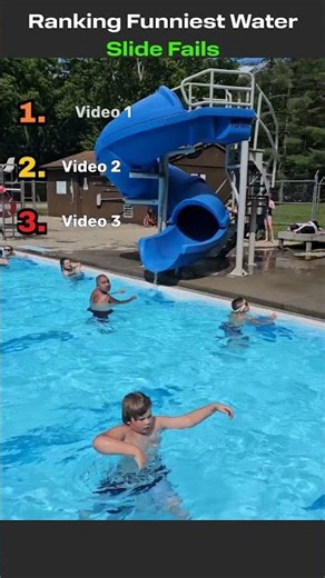 💦😂 Ranking Funniest Water Slide Fails!