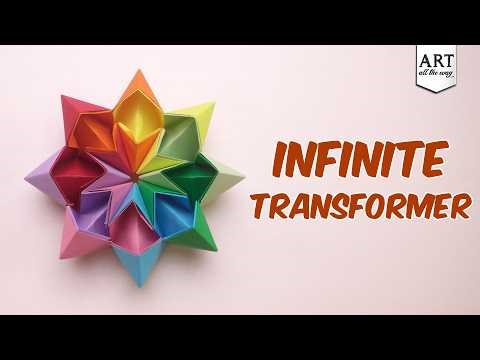 Origami Infinite Transformer 🔄 | DIY Infinity Transforming Paper Toy | Easy Tutorial