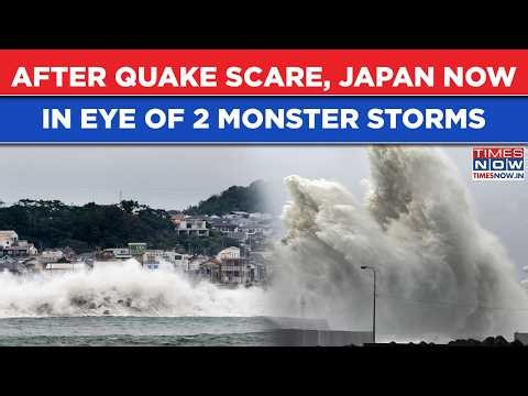 Japan In Eye Of 2 Monster Tropical Storms After Earthquake Shock| In Visuals- Heavy Rain, Flood Fury