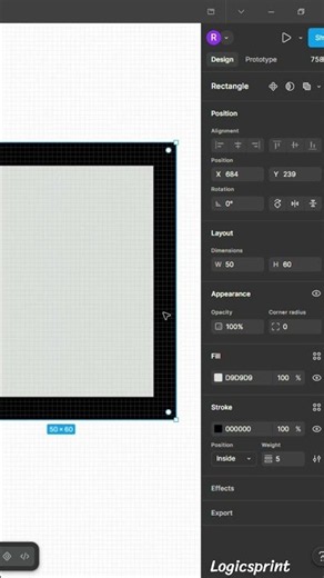 how to add strokes in figma||border in figma #figma #stroke #Logicsprint
