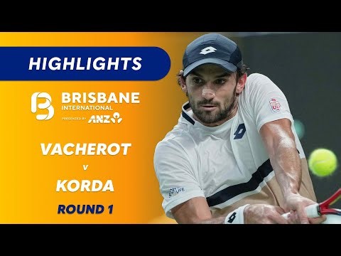 Valentin Vacherot v Sebastian Korda - 2026 Brisbane International Highlights | Wide World of Sports