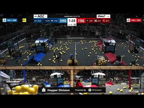 Qualification 20 - FIRST Championship - FIRST Robotics Competition - Hopper Division