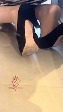 Elegant Black High Heels 👠 | Feminine Shoeplay & Sensual Close-Ups 🖤✨Cindyrella on knees