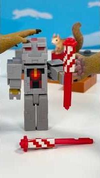 Minecraft Redstone Charged Protectors Fireworks Launcher Figure Build #minecraft #toys #newyears