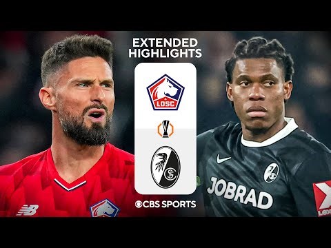 Lille vs. Freiburg: Extended Highlights | UEL League Phase MD 8 | CBS Sports Golazo