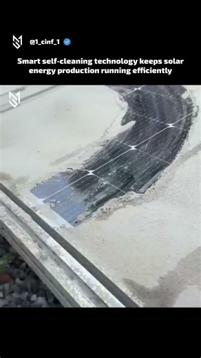 Smart self-cleaning technology keeps solar energy production running efficiently