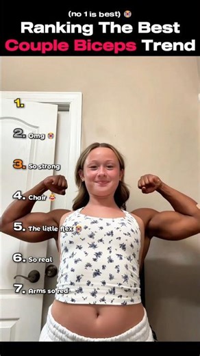 Ranking The BEST Couple Biceps Trend (new) #shortsviral