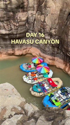 Havasu Canyon rafting view after rain | Grand Canyon Day 16