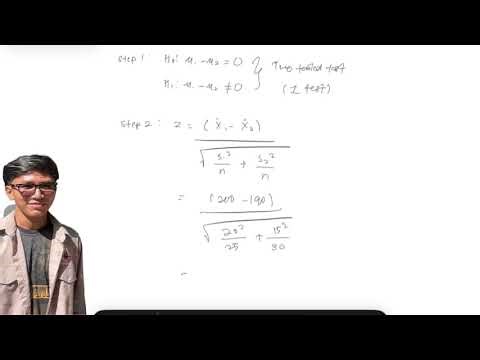 Math Assignment Video For Z test And T Test (Two Sample)