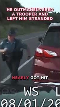 He Outmaneuvered a Trooper and Left Him Stranded #shorts #police #race
