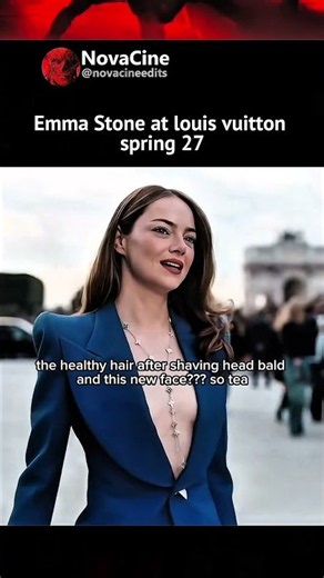 Emma Stone Serves Absolute Face At Louis Vuitton Spring 27 And The Timeline Is Shaking 🔥#shorts