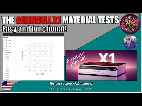 😀 Exciting new features in the Aliencell X1 Diode Laser Material Test!