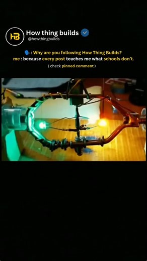 How Thing Builds on Instagram: "Hey guys 😮⚛️ Ever imagined someone building a REAL particle accelerator at home? 😳🏠 This video shows a crazy DIY science project where a guy builds a small particle accelerator in his living room. Inside a sealed glass chamber, electricity is used to push tiny particles super fast. ⚡🔬 Because the air is removed (vacuum), the particles can move freely and hit gas atoms, creating a bright glowing ring called plasma ✨🟣. When magnets are adjusted, the glowing rin