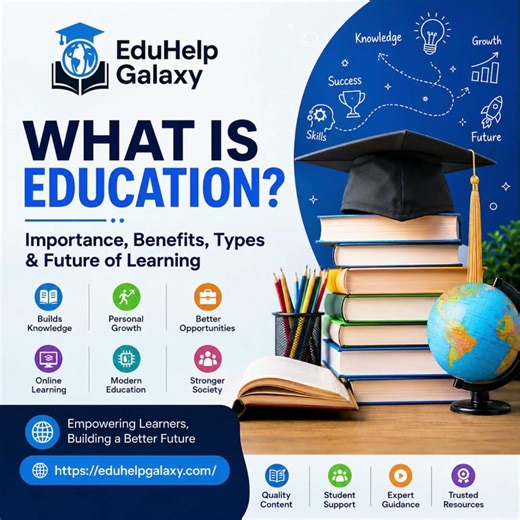 What is Education? Importance, Benefits, Types & Future of Learning | EduHelp Galaxy