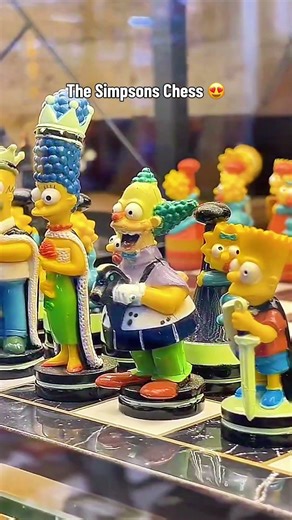 The Simpsons Chess set ♟️ #chess #thesimpsons