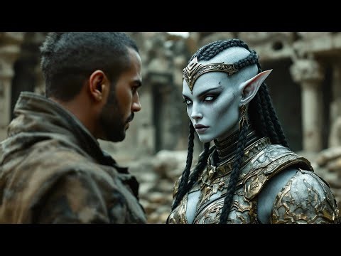 The alien warrior, fearless of anything, trembled when she saw my hand…