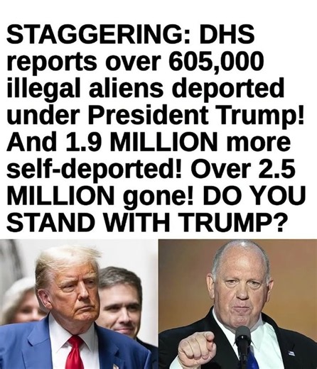 DHS Reports 2.5 Million Deportations and Self-Deportations Under Trump