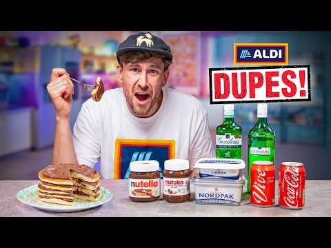Taste Testing Hilarious ALDI DUPES vs Original Brands