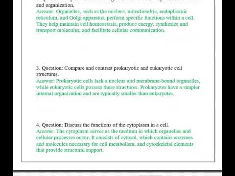 MSCI 660 Principles of Cellular Biology COMPLETED EXAM 2026 (Complete And Verified Study material)