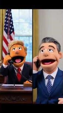 Muppet News Trump Phone Calls SNL parody #SNLReenactment #MuppetComedy #PoliticalSati