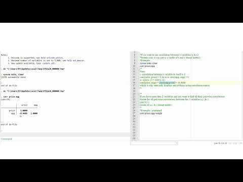 Measuring Covariance & Correlation in Stata | Part 1