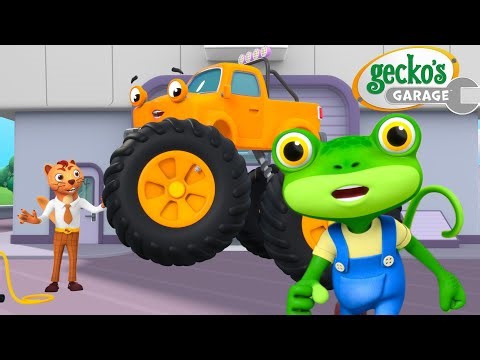 Monster Truck Flying Away! 🎈 | Gecko's Garage 🚚 | Cartoons For Kids | Toddler Fun Learning