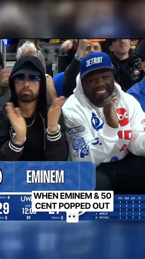 When Eminem and 50 Cent were Court side in Detroit During the 2026 NBA Playoffs