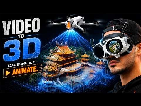 This 360° Drone Makes INSANE 3D Scans | Antigravity A1 & Gaussian Splatting Workflow