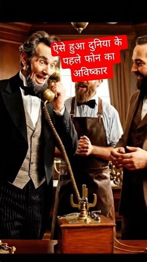 ऐसे हुआ दुनिया के पहले फोन का अविष्कार 😱😃😮 #ai #knowledgevideo #history#shorts #inventions