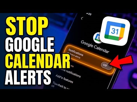 How to disable Google Calendar event alerts in Calendar settings - Quick Tutorial