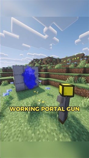 Get A WORKING PORTAL GUN With ONE Command Block