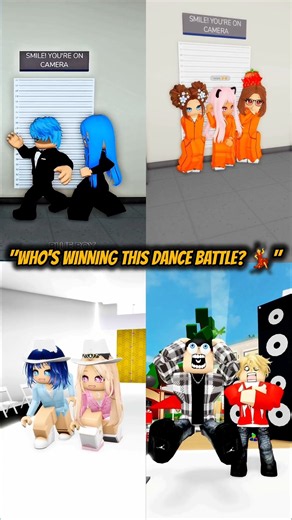 💃 BESTIES vs OFFICERS! 😂 Who Did the DYW Dance Better? 😳 | Roblox #roblox #robloxshorts #shorts